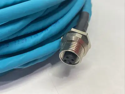New | in-Stock AlphaWire Ethernet Network Cable M12 4-Pin to RJ45 Straight Cable & Wire Michigan US | Maverick Industrial Sales #1391150