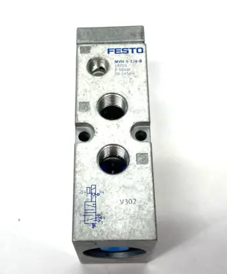 New | in-Stock Festo Solenoid Valve 5/2-way Monostable 19701 COIL REMOVED Solenoid Valves Michigan US | Maverick Industrial Sales #1400694