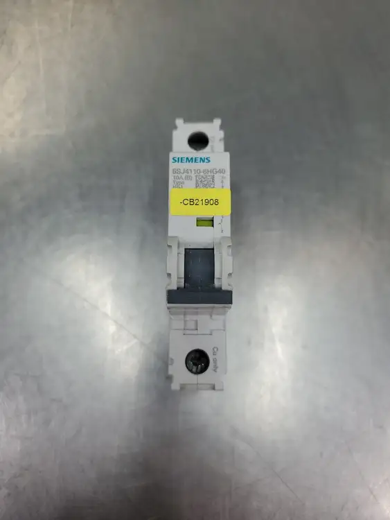 Used Siemens 5SJ4110-6HG40 Circuit Breaker, 10A, 1 Pole Circuit Breakers South Carolina US | Palmetto Automation #1153014