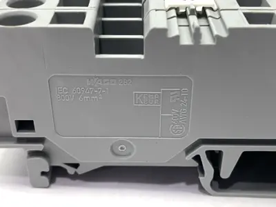 USED WAGO TERMINAL BLOCK 2-CONDUCTOR LOT OF 10