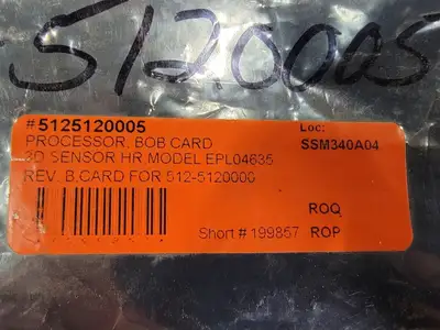Processor BOB Card 5125120005 3D Sensor HR Model EPL0435B