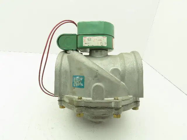 Asco  JB821493 Pneumatic Solenoid Valve 2 Way 2-1/2 NPT NO 120V Fuel Gas 5PSI