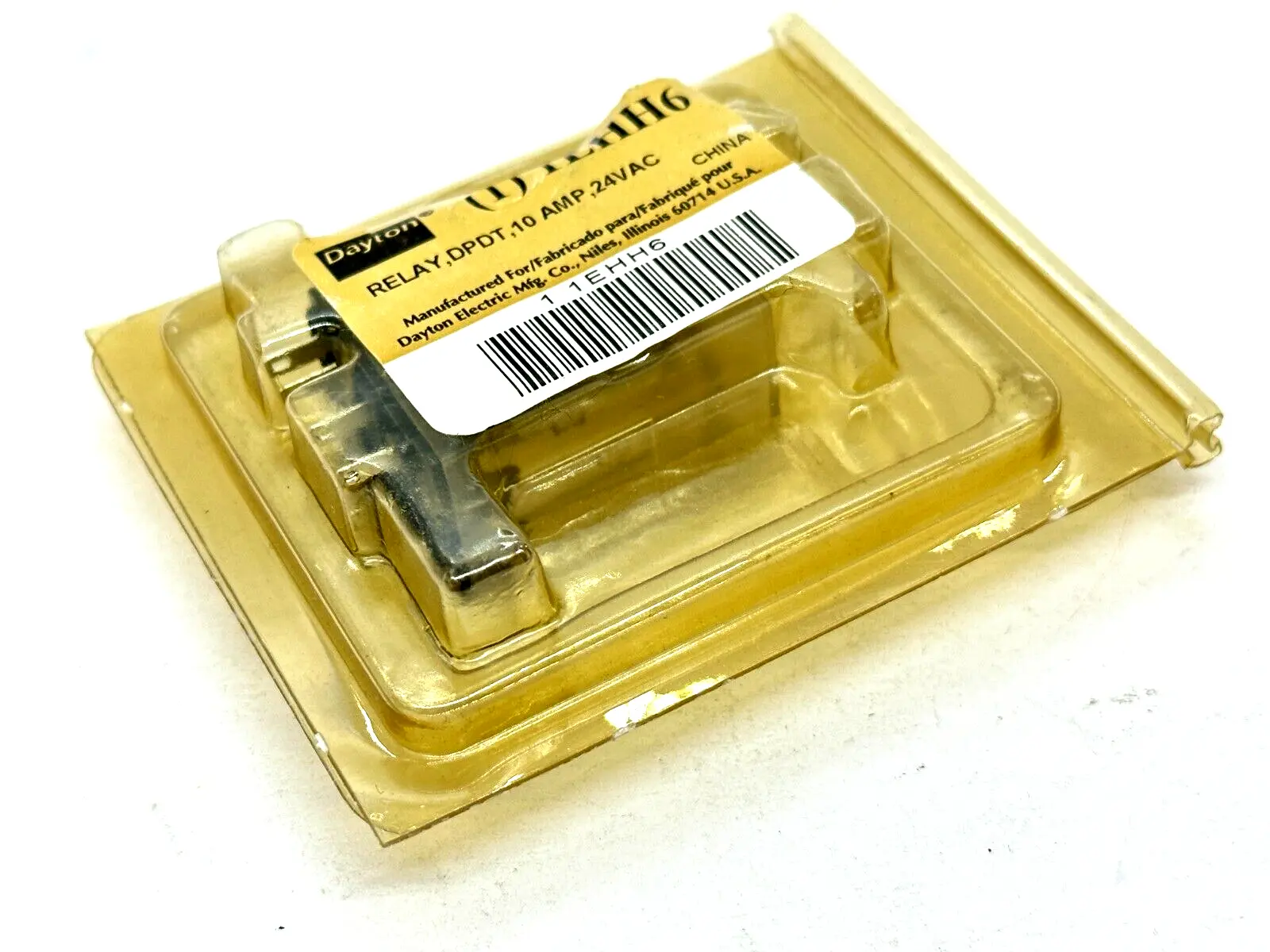 1EHH6 | Dayton  Relay DPDT 10A 24VAC - New
