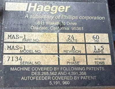 2008 HAEGER 618 PLUS Insertion Machines | Production Asset (8)