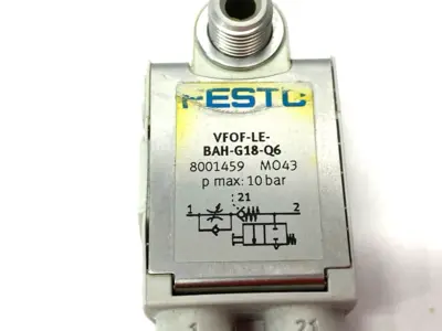 Used Festo One-Way Flow Control Check Valve, non-return, 8001459 Solenoid Valves Michigan US | Maverick Industrial Sales #1391685