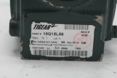 New | in-Stock Tigear 15Q15L56 Speed Reducers California US | Davliegogo LLC #1705551
