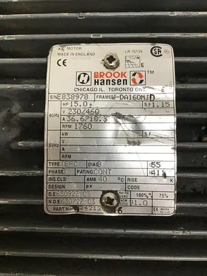 USED BROOK HANSEN W-DA160MJD