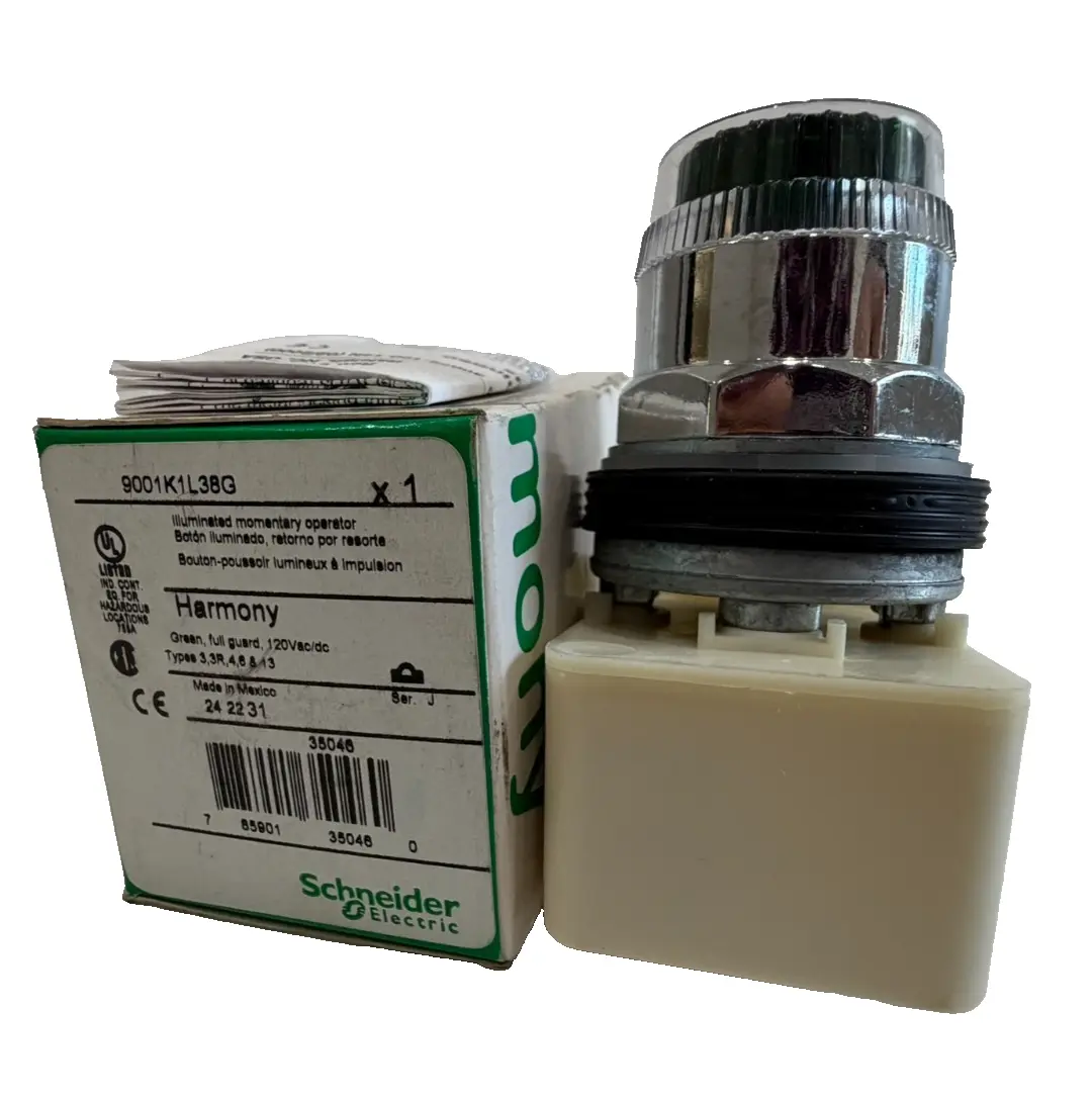 NEW SCHNEIDER ELECTRIC 9001-K1L38G PUSHBUTTON SWITCH 9001-KM38 9001K1L38G
