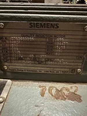 USED SIEMENS INDUCTION MOTOR