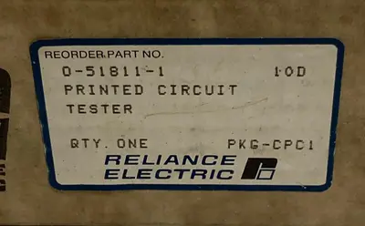 New | in-Stock RELIANCE ELECTRIC 0-51811-1 Miscellaneous Equipment (Electrical & Power) | Surplus Asset Holdings #1196155