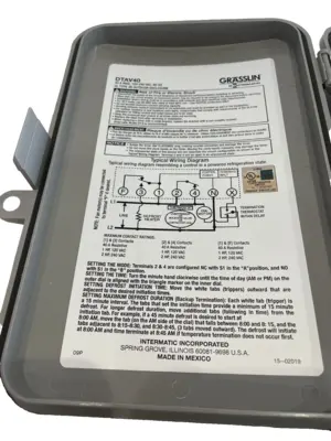 NEW INTERMATIC GRASSLIN DTAV40 DEFROST TIMER