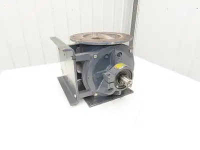 Sprout Waldron Rotary Airlock Feeder Valve 10x8" Round x Square Flange (Rebuilt)