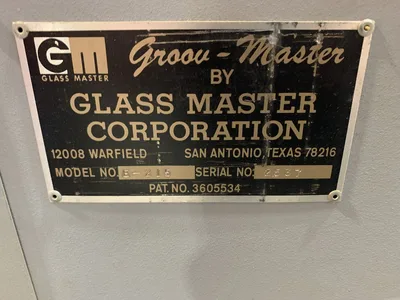 New | in-Stock GLASS MASTER _UNKNOWN_ Grooving Machines Maryland US | Production Products #797507