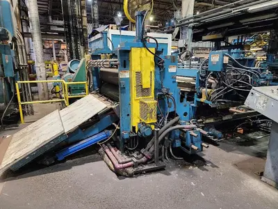52” x .100” x 35,000 Lb. Stamco Double-Loop Slitting Line