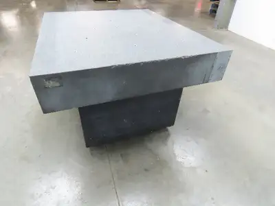 Brown Sharpe Granite Surface Inspection Plate 41-1/4 x 49 x 8" Stand Grade B