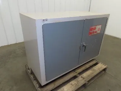New England Lab 1512011 Insulated Solvent Cabinet 48x22x34" Fire Proof 100 Liter