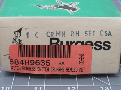 New | in-Stock BURGESS _UNKNOWN_ Relays & Switches Texas US | OCO Industrial #1680833