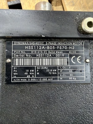 USED Rexroth hss112a-b05-fs70-h2