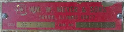 SPC9153  Valve 8 x 8 HD CS Wm Meyer rotary airlock feeder