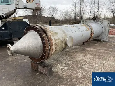 USED Buss ChemTech 150 Sq Ft Buss SMS Thin Film Evaporator, 316L S/S, 32/180#