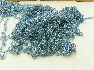 Grainger 2ZDE6 Jack Chain 10lb 1/2" Link Steel Zinc 100ft Boxes 500ft Lot of 5
