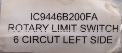 NEW GENERAL ELECTRIC IC9446B200FA ROTARY LIMIT SWITCH