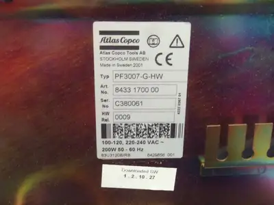 Used Atlas Copco 8433 1700 00,PF3007-G-HW Automation Control (HMI) Michigan US | Maverick Industrial Sales #1401214