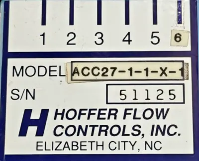 NEW HOFFER ACC27-1-1-X-1