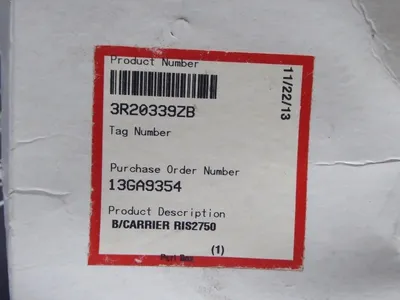 Flowserve 3R20339ZB B/Carrier RIS2750 New NIB