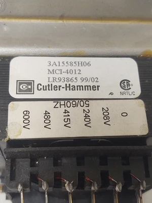 🔥Cutler-Hammer 3A15585H06 Industrial Control Transformer MCI-4012