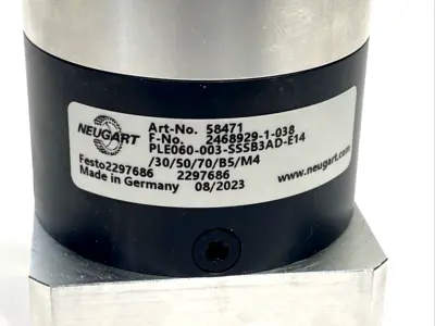 USED FESTO, NEUGART PLE060-003-SSSB3AD-E14/30/50/70/B5/M4, 2297686