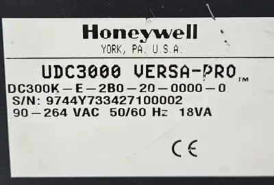 Honeywell UDC3000 Universal Digital Limit Controller (BIN632)