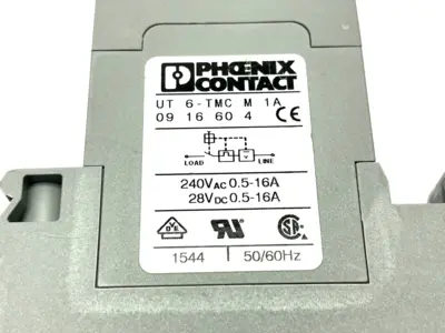 UT 6-TMC M 1A | Phoenix Contact  Thermomagnetic Device Circuit Breaker 0916604 - Used
