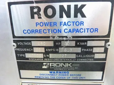 Used RONK 477CC Capacitors Michigan US | Ideal Machinery #1275181