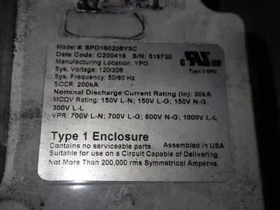 Used EATON SDP160208Y3C Surge Protectors Ohio US | HGR 24 #747527