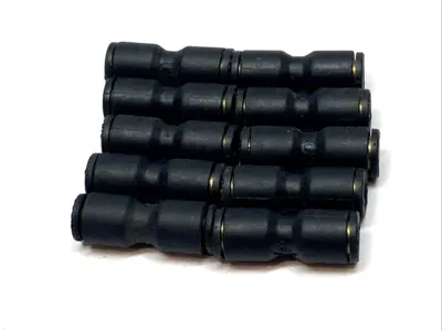 USED PARKER PUSH-IN STRAIGHT UNION FITTING LOT OF 10