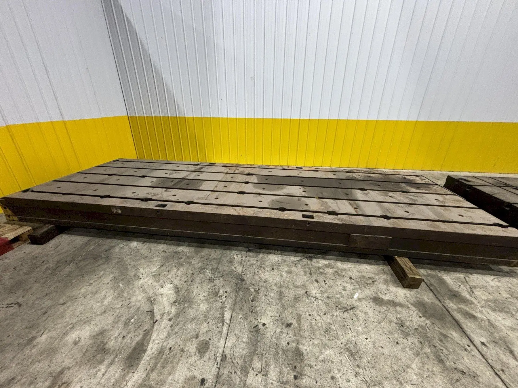 77" X 226" X 13-3/4" HIGH T-SLOTTED FLOOR LAYOUT PLATE: STOCK #11259