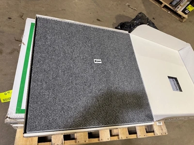 Pallet with 7 boxes of Dura lock Contender - Sky - Gray Commercial/Residential 24 x 24 in. Peel and Stick Carpet Tile Square (60 sq. ft.)