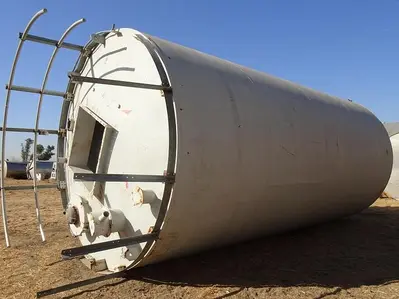 Silo, 1,750 CF, 12' X 15', Cone Bottom, Dust Collector, #S742417