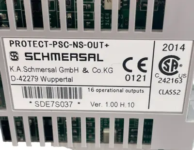 USED SCHMERSAL PROTECT-PSC-NS-OUT OUTPUT MODULE PROTECTPSCNSOUT