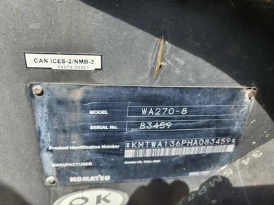 Used 2018 KOMATSU WA270-8 Wheel Loaders | Abele Tractor #1342923