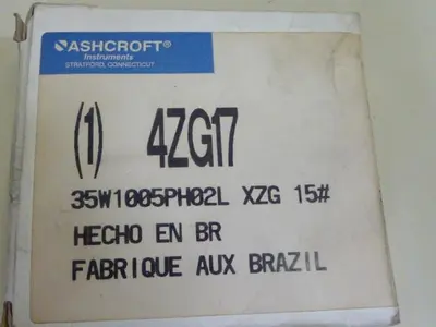 NEW ASHCROFT 4ZG17