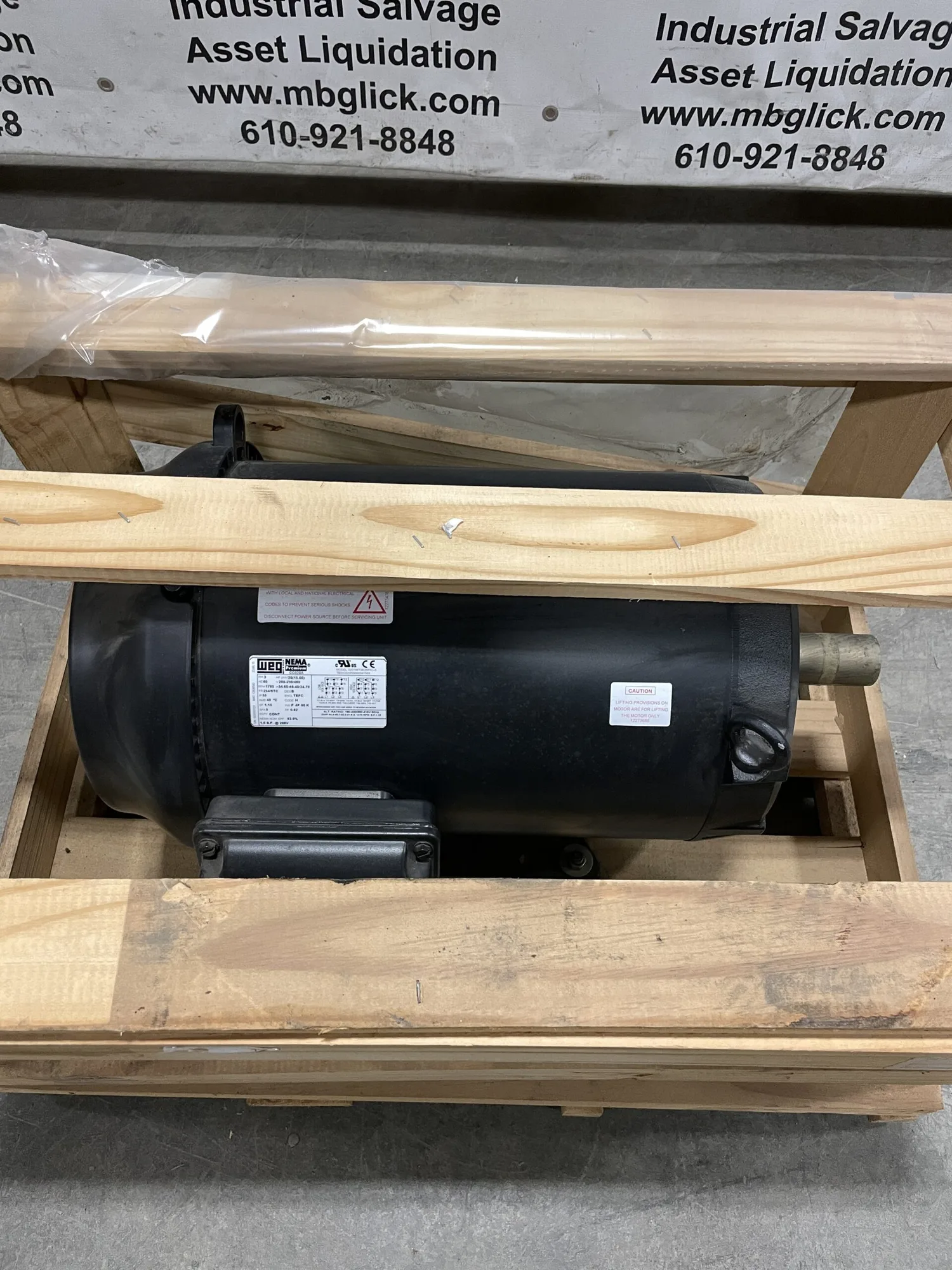 NEW WEG 02018ET3E256TC-S 20HP Electric Motor 1765RPM 208-230/460V TEFC 3PH
