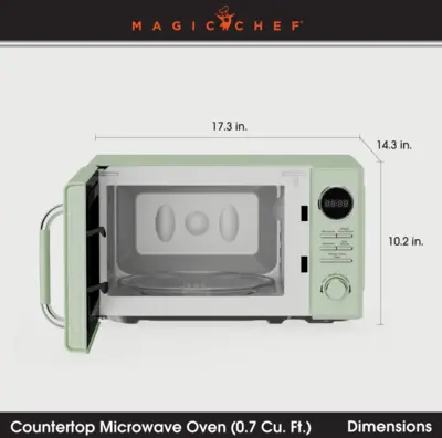 Magic Chef 0.7 CU. FT. RETRO COUNTERTOP COOKING IN MINT