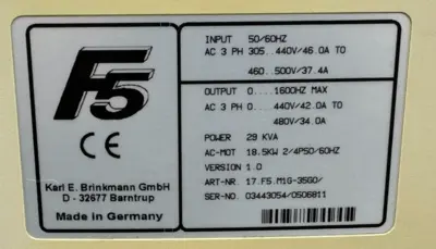 USED KEB 17F5M1G35G0