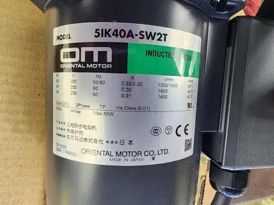 New | in-Stock ORIENTAL MOTOR 5IK40A-SW2T A.C. Motors Michigan US | Midwest Press and Automation #1324373