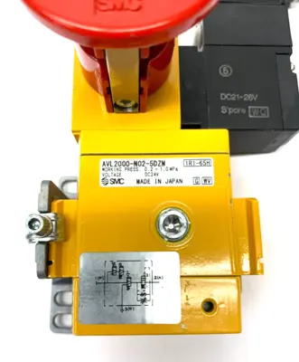 AVL2000-N02-5DZM | SMC  Soft Start Up Valve w/ Lock-out Function and Mount Bracket - Used