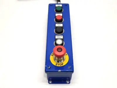 Control Box w/ Push Pull E-Stop 4 Buttons - Used