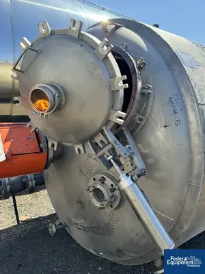 USED Precision 1,200 Gal Precision Stainless Reactor, 304 S/S, 50/150#