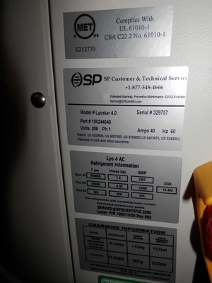 Used _UNKNOWN_ _UNKNOWN_ Freeze Dryers / Lyophilizers California US | Biotech Equipment Sales #1464448